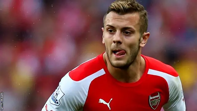 Arsenal midfielder Jack Wilshere