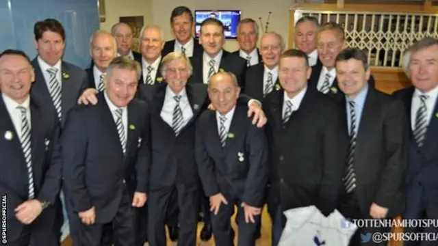 Former Tottenham players at White Hart Lane