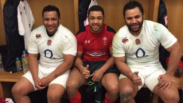 Mako Vunipola, Taulupe Faletau and Billy Vunipola