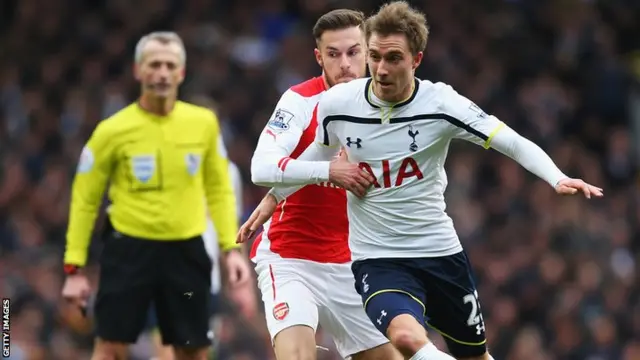 Christian Eriksen and Aaron Ramsey