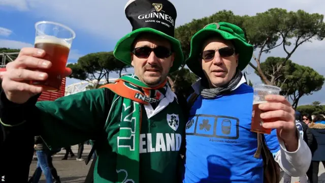 Ireland fans in Rome