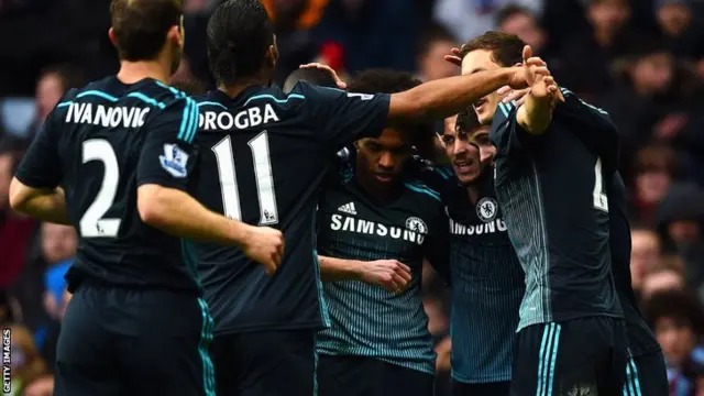 Chelsea players celebrate