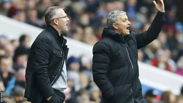 Paul Lambert and Jose Mourinho