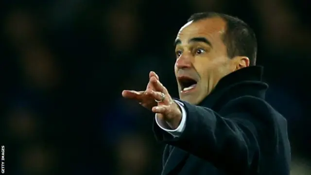 Everton manager Roberto Martinez