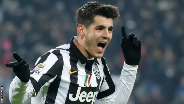 Juventus striker Alvaro Morata