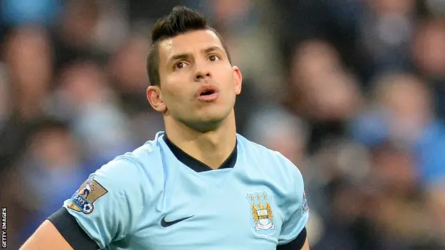 Manchester City striker Sergio Aguero