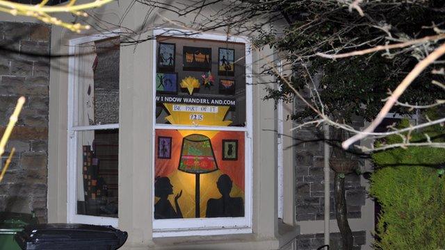 Artist Lucy Reeves' window began the trail around Bishopston