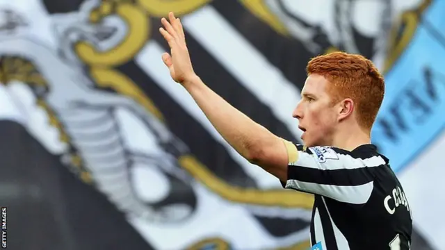 Newcastle goalscorer Jack Colback