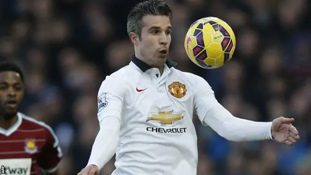 Manchester United striker Robin Van Persie