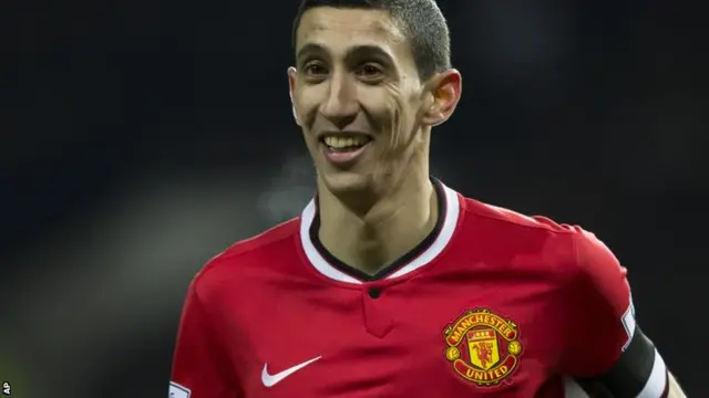 Manchester United playmaker Angel Di Maria