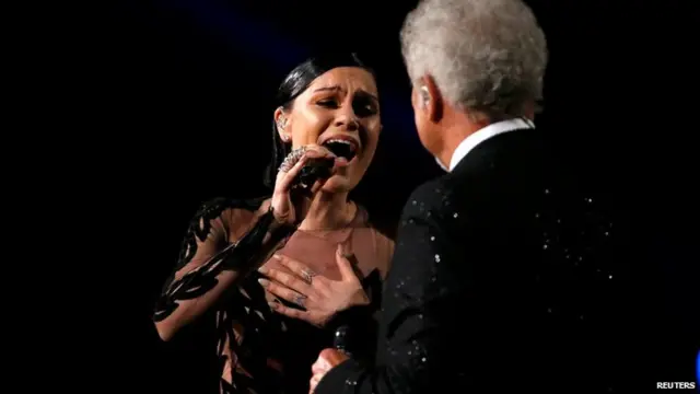 Jessie J and Tom Jones