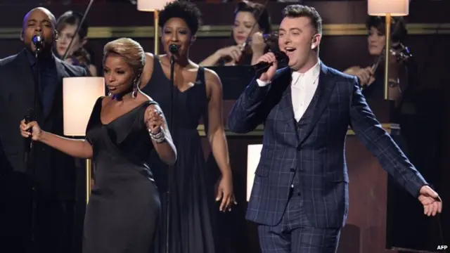 Sam Smith and Mary J Blige