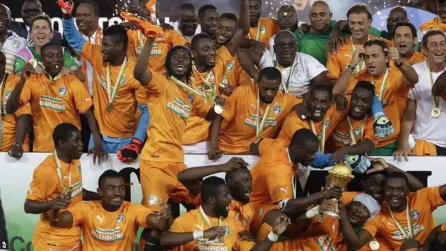 Ivory Coast celebrate