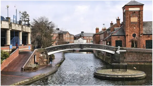 Canal in Birmingham city centre