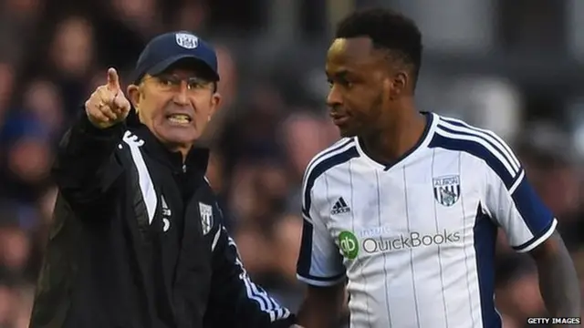 Tony Pulis (left) and Saido Berahino (right)