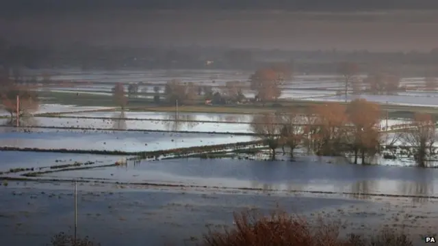 Flooding in the Somerset levels in February 2014