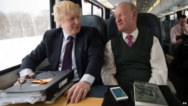 Boris Johnson (left) and David Willetts