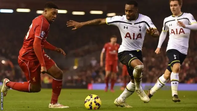 Jordon Ibe (left) and Danny Rose