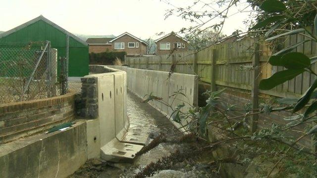 Flood alleviation work