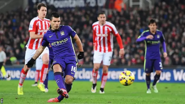 Sergio Aguero penalty