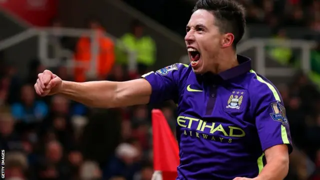 Samir Nasri celebrates