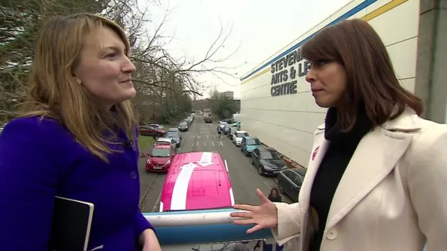 Allegra Stratton and Gloria de Piero