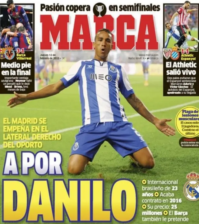 Marca front page