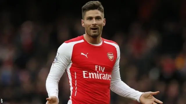 Arsenal's Olivier Giroud