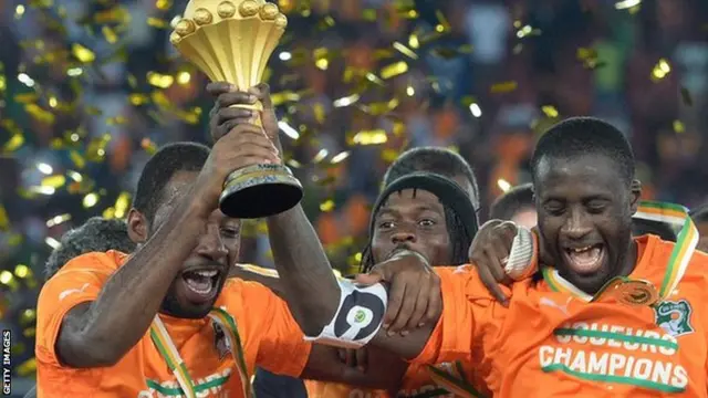 Ivory Coast players celebrate