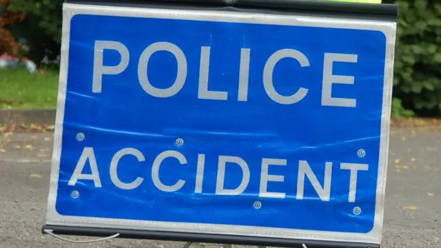 Police accident sign