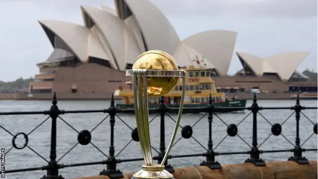 The Cricket World Cup trophy