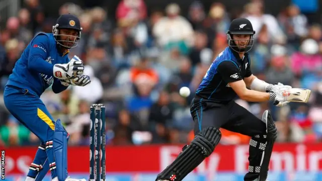 New Zealand's Kane Williamson bats