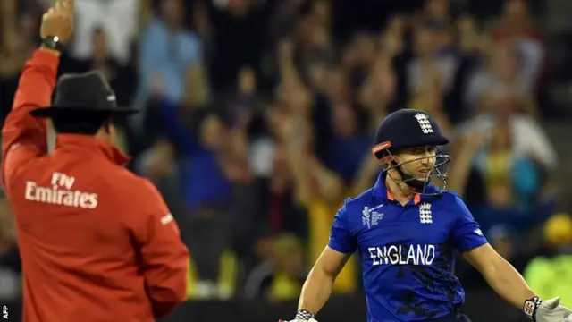 James Taylor was given out by Aleem Dar but overturned on review