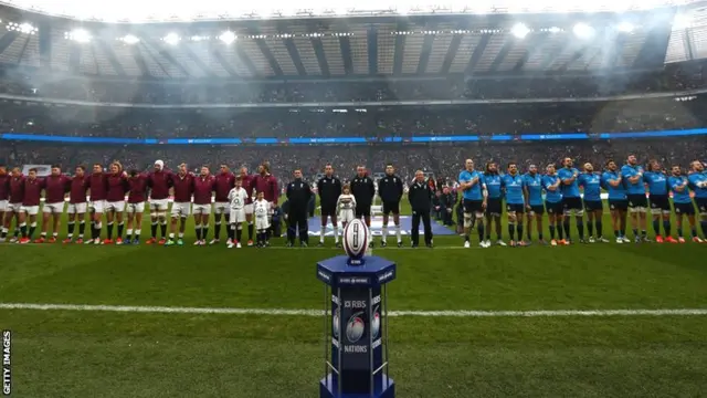 England and Italy line up at Twickenham