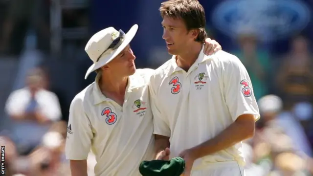 Brett Lee and Glenn McGrath