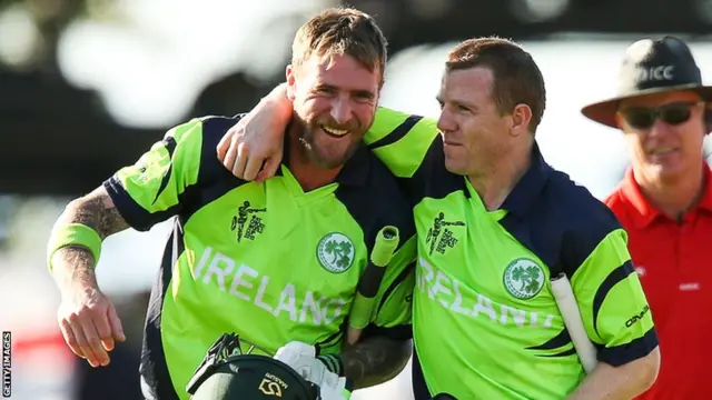 John Mooney and Niall O'Brien celebrate