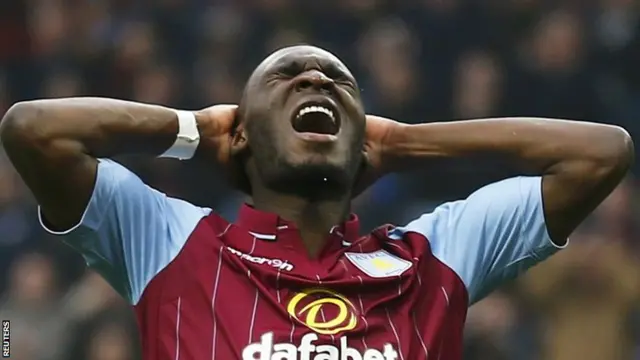 Aston Villa striker Christian Benteke