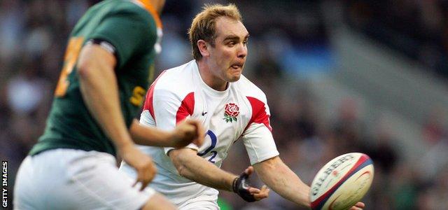 Andy Goode in action for England