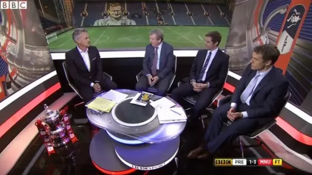 Gary Lineker, Roy Hodgson, Kevin Kilbane and Phil Neville