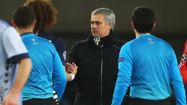 Jose Mourinho and David Luiz