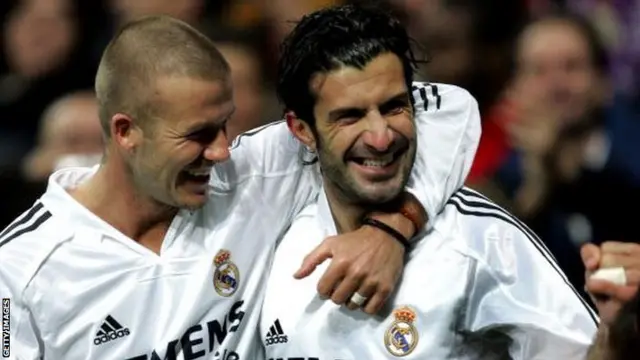 David Beckham and Figo