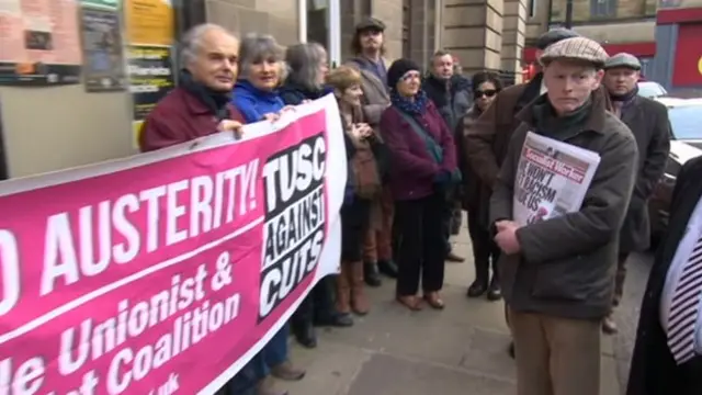 Protest over Kirklees Council budget