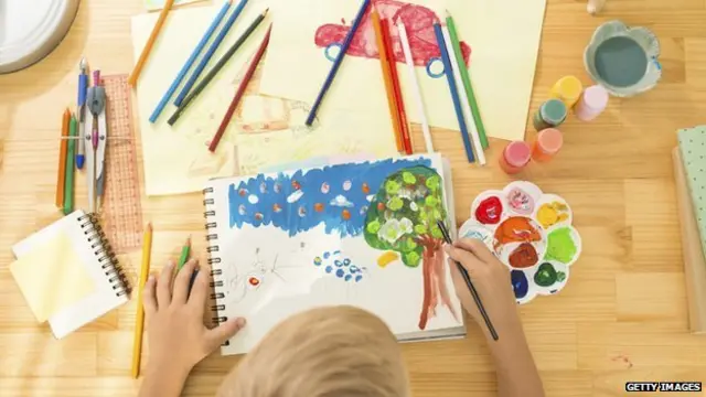 Children drawing