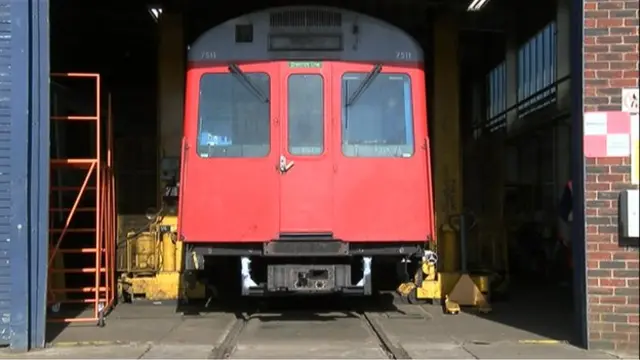 Old underground train