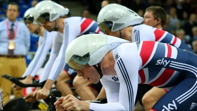 The GB men's pursuit team