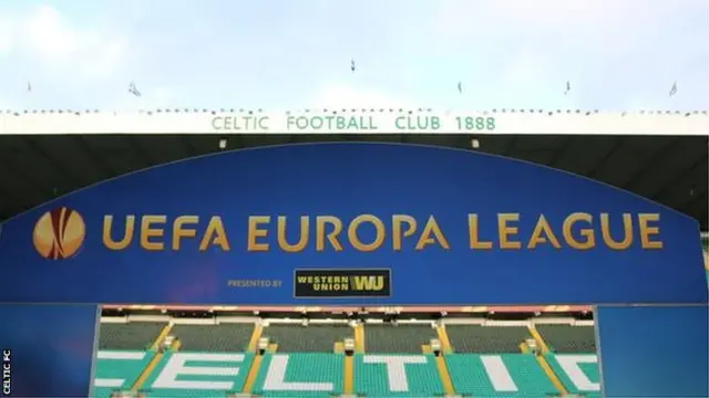 Celtic Park ahead of the Europa League match against Inter Milan