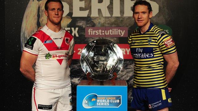 St George Illawarra Dragons' Ben Creagh and Warrington Wolves' Joel Monaghan