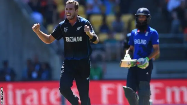 Tim Southee celebrates