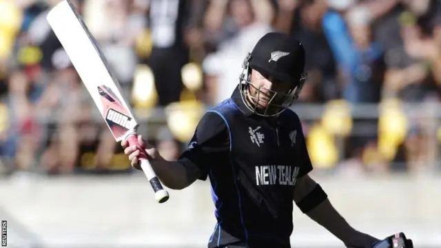 Brendon McCullum celebrates