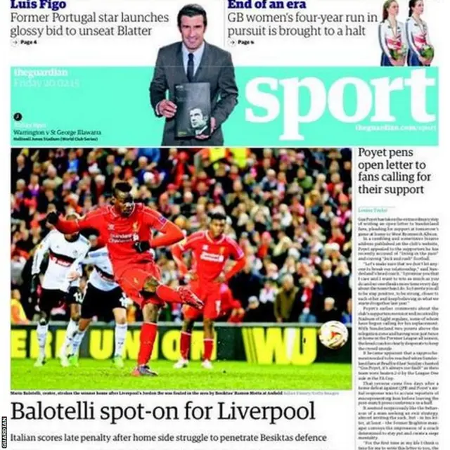 Guardian back page